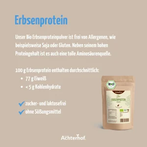 vom Achterhof BIO Erbsenprotein 250g – Bild 5