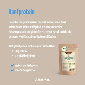vom Achterhof BIO Hanfprotein 250g – Bild 4