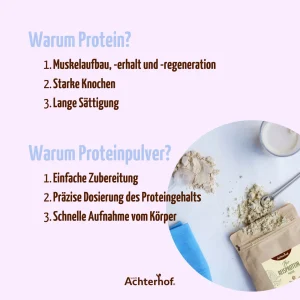 vom Achterhof BIO Reisprotein 250g – Bild 4