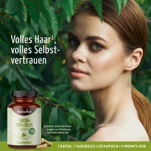 vom Achterhof Biotin + Zink + Selen Kapseln 120 Kapseln – Bild 4
