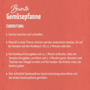 vom Achterhof Gemüsepfanne Gewürzmischung 100g – Bild 4