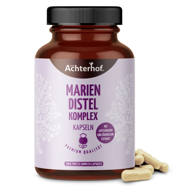vom Achterhof Mariendistel Kapsel 180 Kapseln LebensForm24