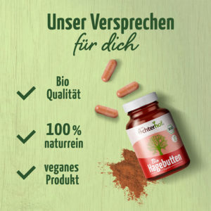 vom Achterhof BIO Hagebutten Kapseln 180 Kapseln – Bild 4