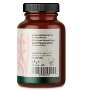 Hyaluronsäure Kapseln (120 Kapseln) - LebensForm