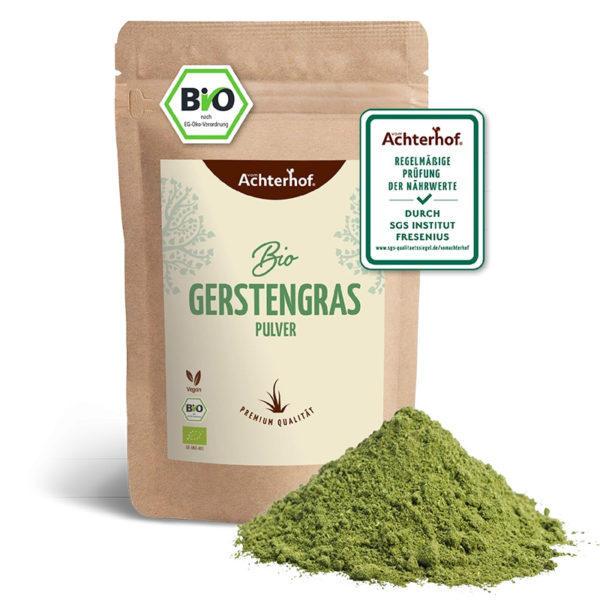 vom Achterhof Gerstengras Pulver LebensForm24