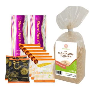 Fastenstarter-Mix - Fermentierte Pflaume, Pomelozzini Flohsamenschalen- LebensForm Premium