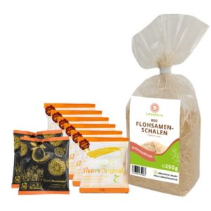 Fastenstarter-Mix - Fermentierte Pflaume, Pomelozzini Flohsamenschalen- LebensForm Premium